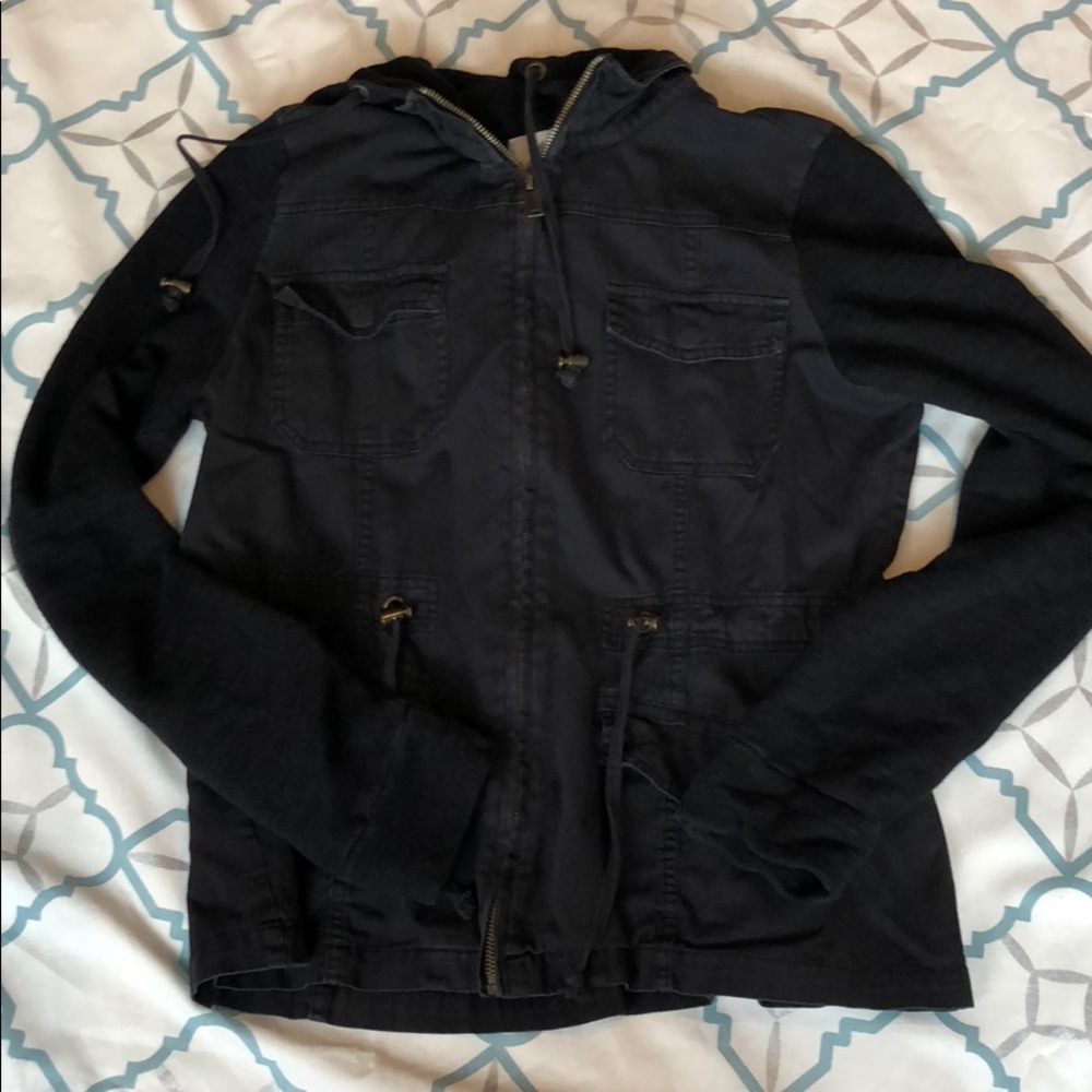 Black jean jacket